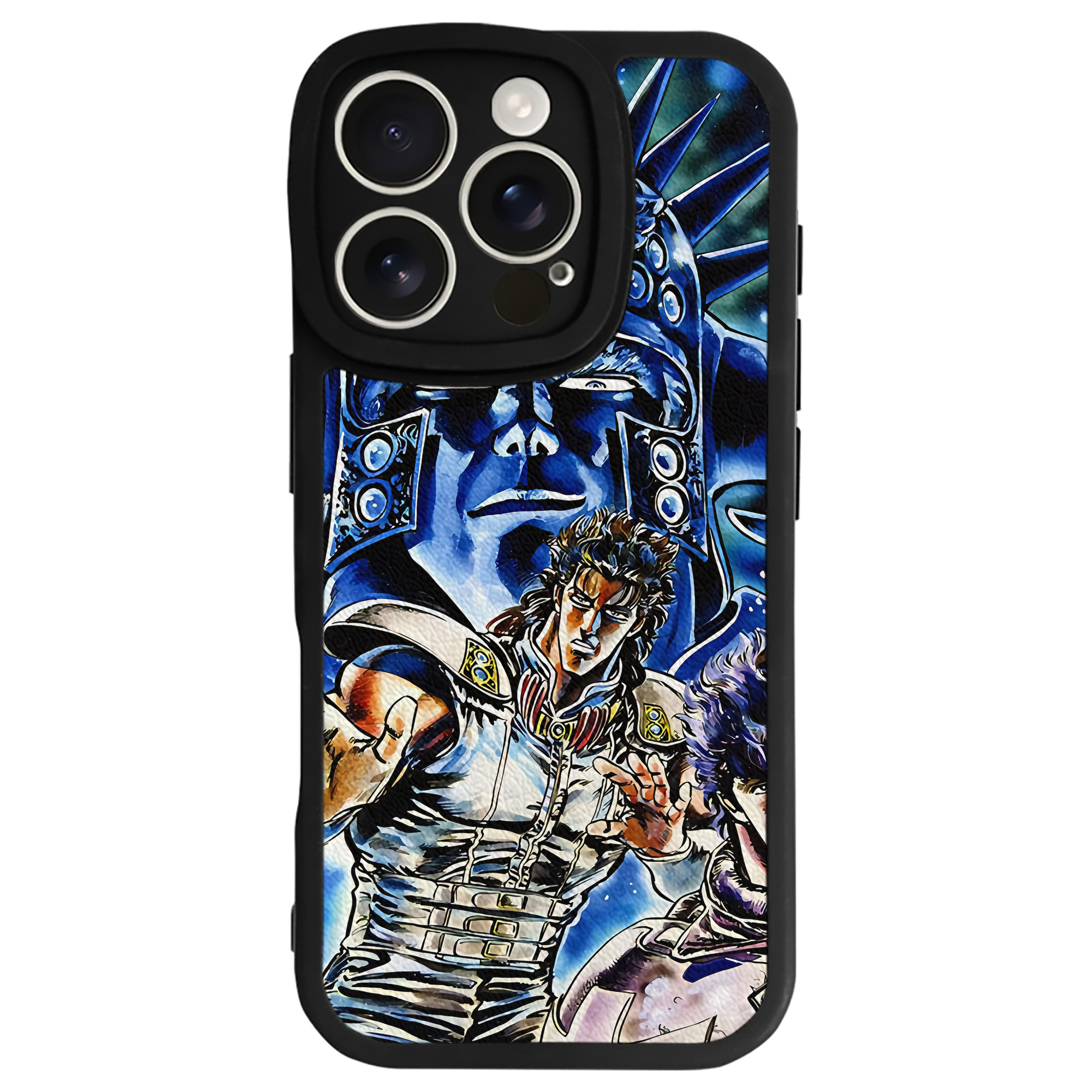 （画像用） 北斗の拳 Fist of the North Star 【iPhone 16シリーズ対応】シリコンスマホケース（レザー調） 材質：シリコン